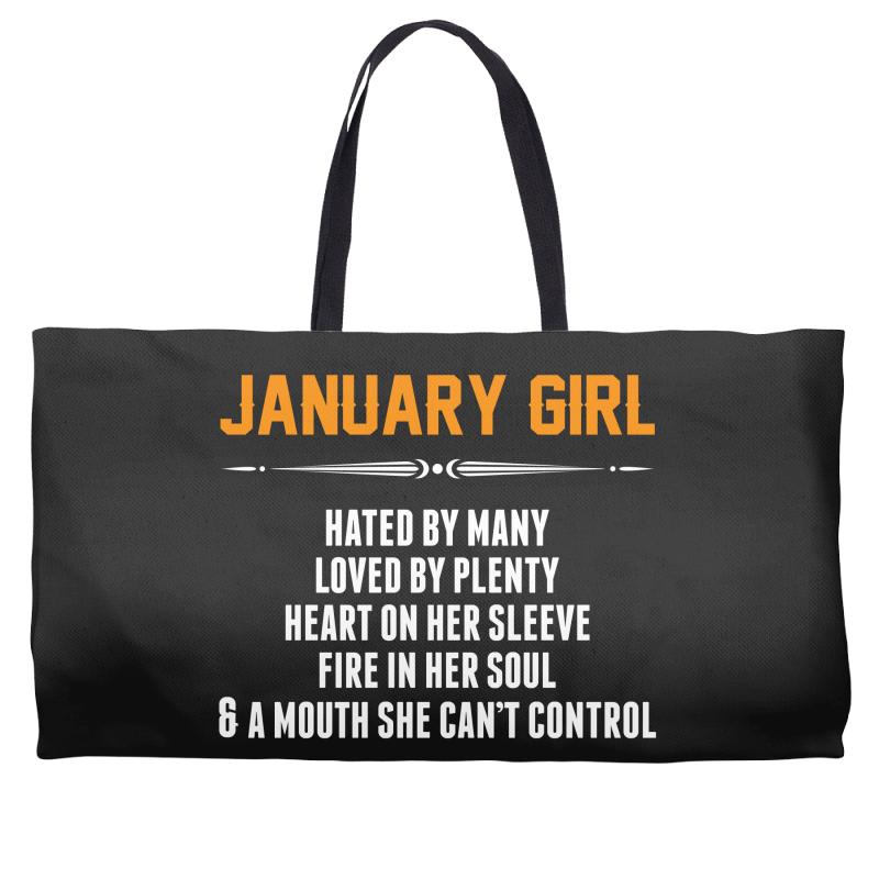 January Girl Hated By Many Weekender Totes