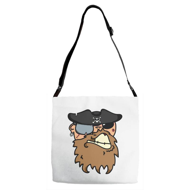 pirates face Adjustable Strap Totes