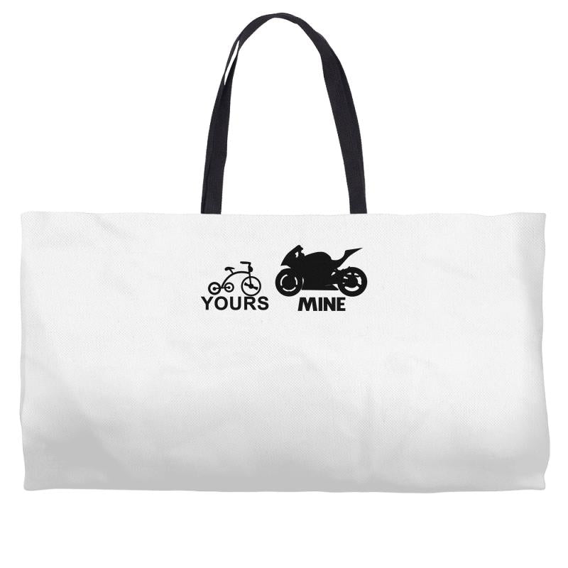 yours mine Weekender Totes