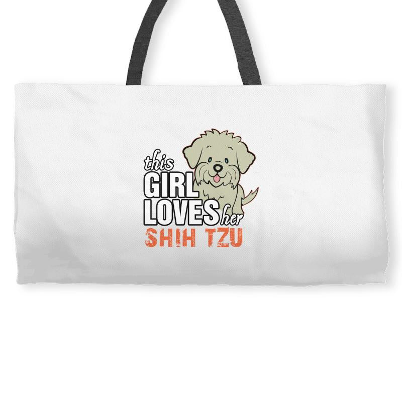 This Girl Loves Shih Tzu Weekender Totes