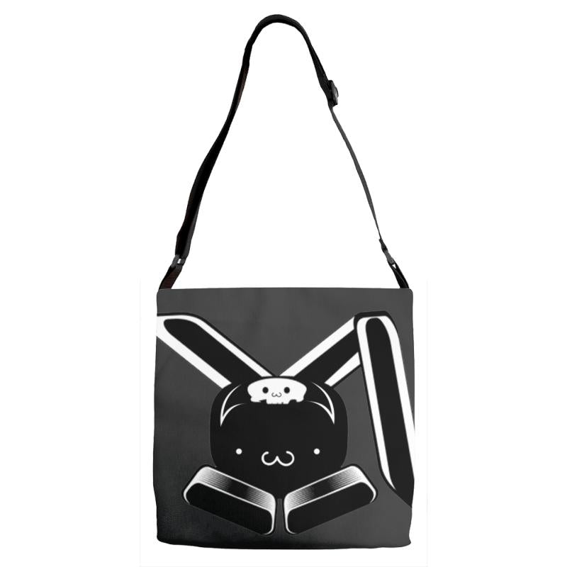 Killerbunny2007 Bunny Smile Adjustable Strap Totes