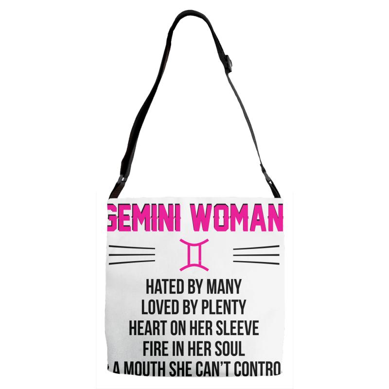 Gemini Woman Adjustable Strap Totes