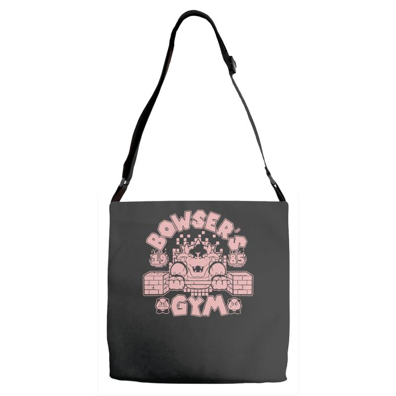 bowser's gym Adjustable Strap Totes