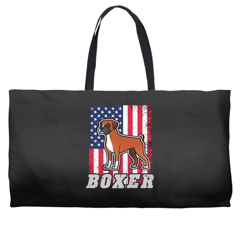 usa boxer flag Weekender Totes