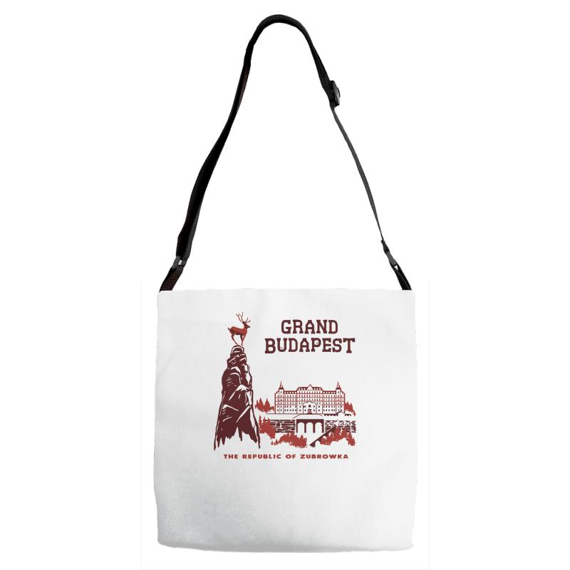 grand budapest hotel Adjustable Strap Totes