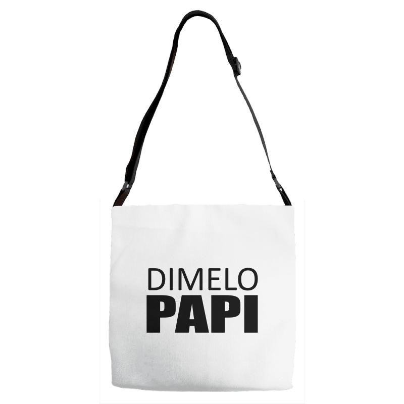 dimelo papi nicky jam reggaeton regueton  black Adjustable Strap Totes