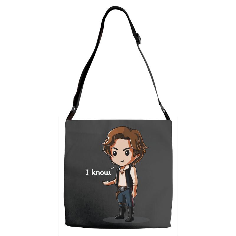 i know Adjustable Strap Totes