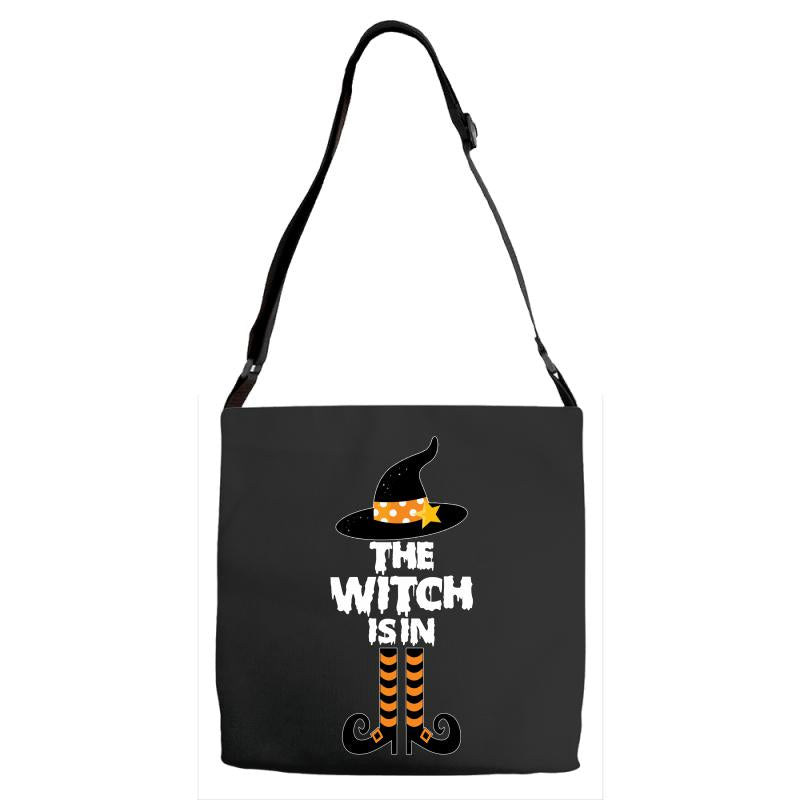 The Witch Is In Adjustable Strap Totes