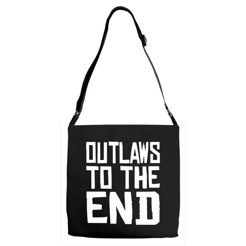 outlaws to the end 4 Adjustable Strap Totes