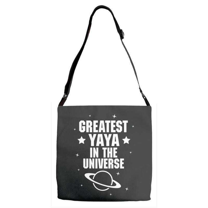 Greatest Yaya In The Universe Adjustable Strap Totes