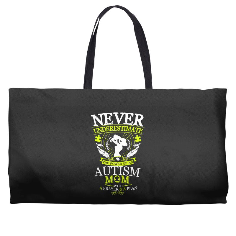 THE POWER OF AN AUTISM MOM Weekender Totes