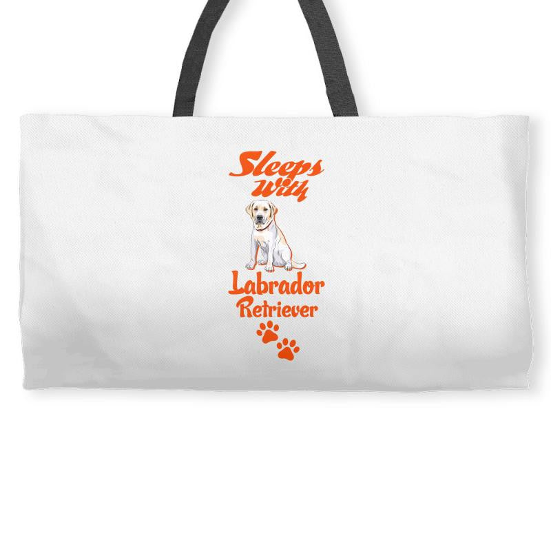 Sleeps With Labrador Retriever Weekender Totes