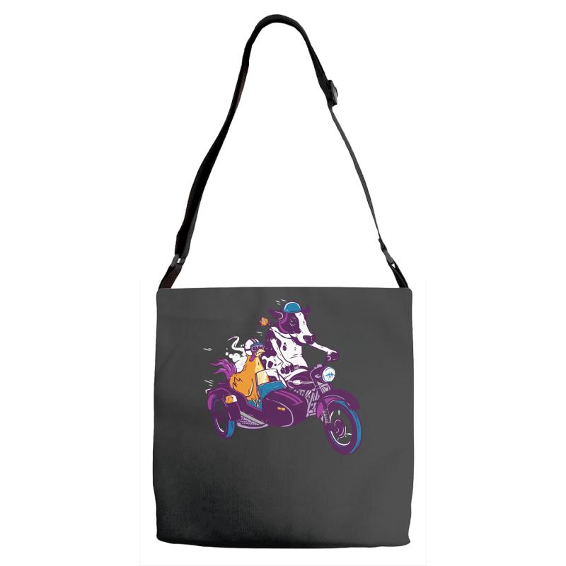 fast food Adjustable Strap Totes