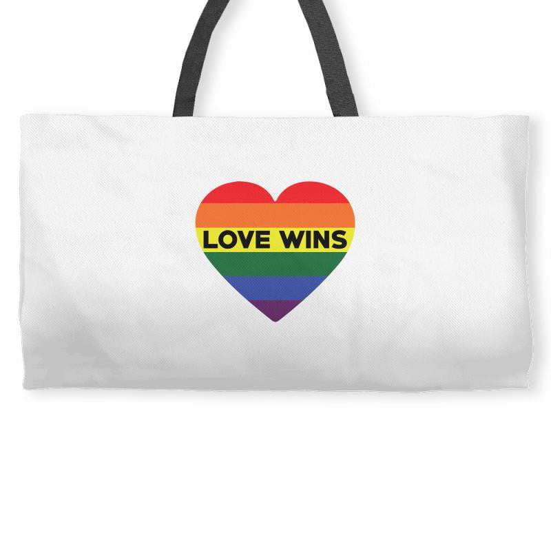 Love Wins Weekender Totes