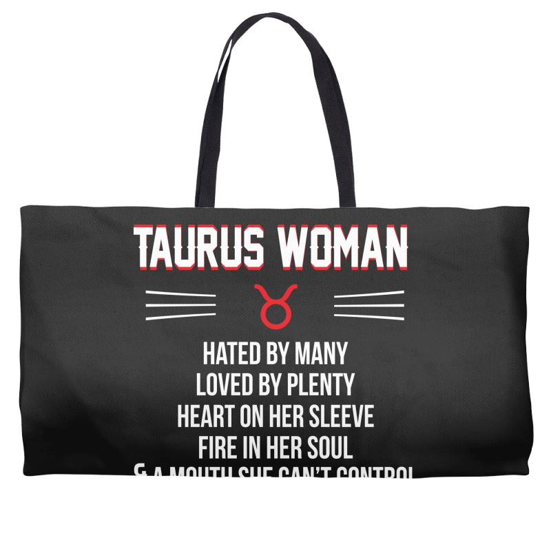 Taurus Woman Weekender Totes