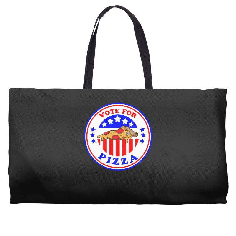 vote for pizza president democrat Weekender Totes