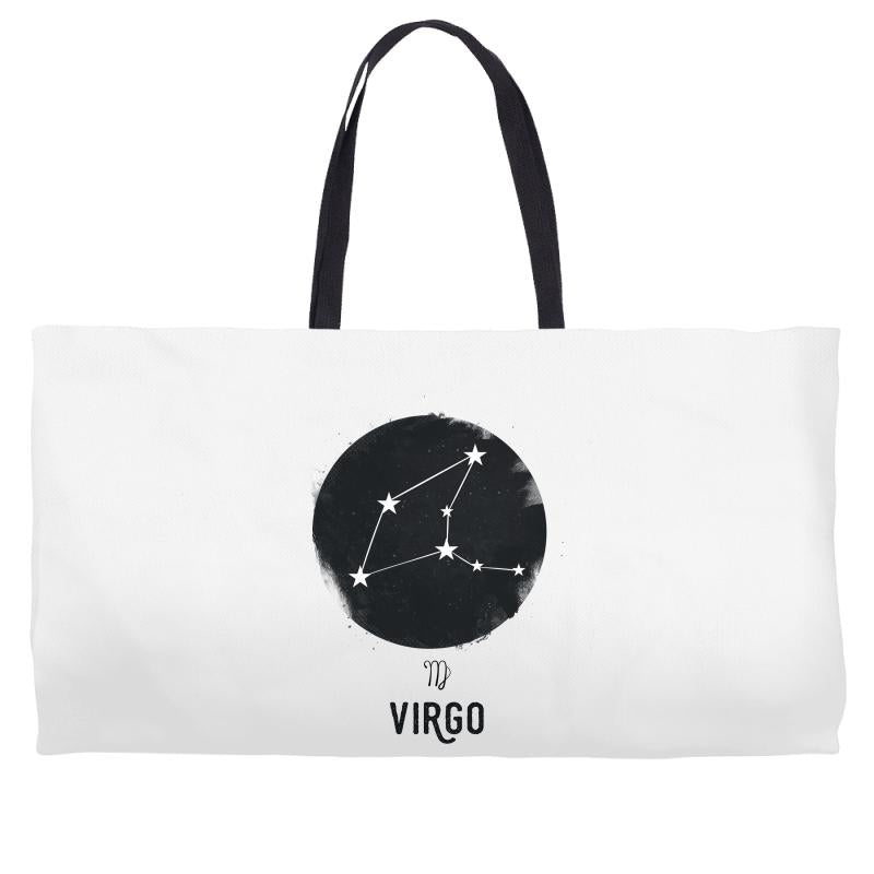 Virgo Zodiac Sign Minimal Design Weekender Totes