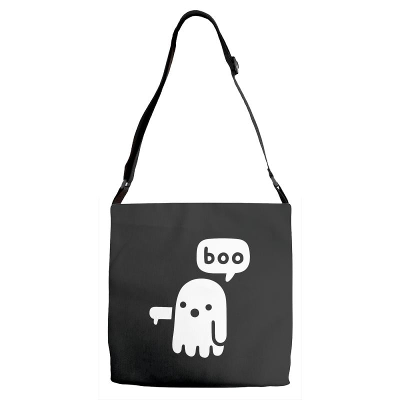 ghost of disapproval Adjustable Strap Totes