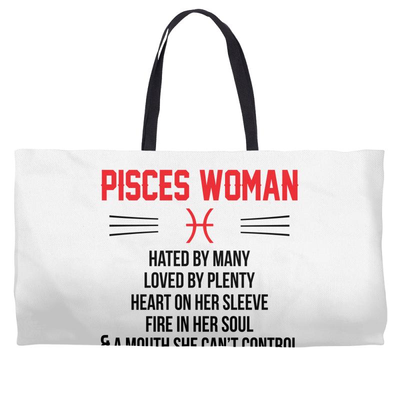 Pisces Woman Weekender Totes