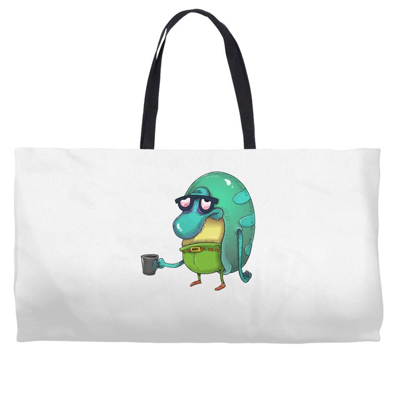 philbert before coffee Weekender Totes