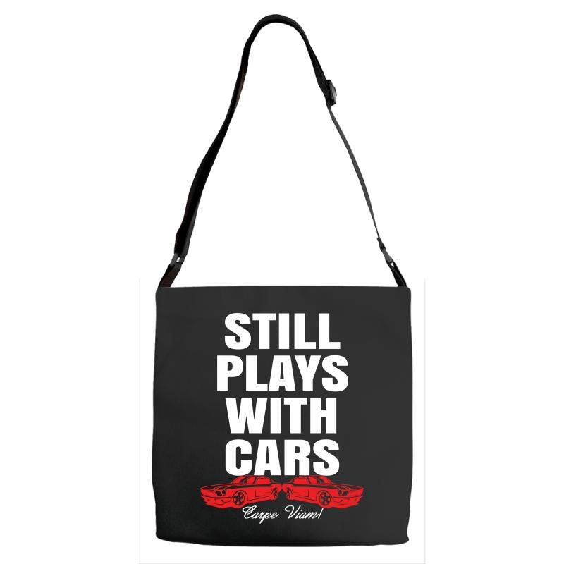 Still Plays With Cars Carpe Viam Adjustable Strap Totes