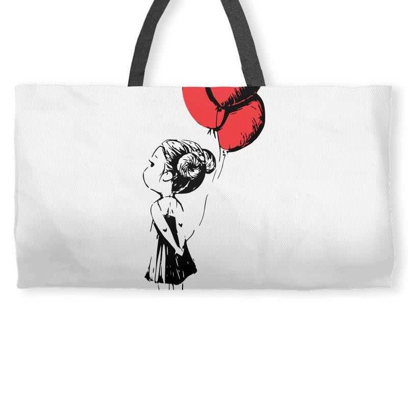 red balloons Weekender Totes