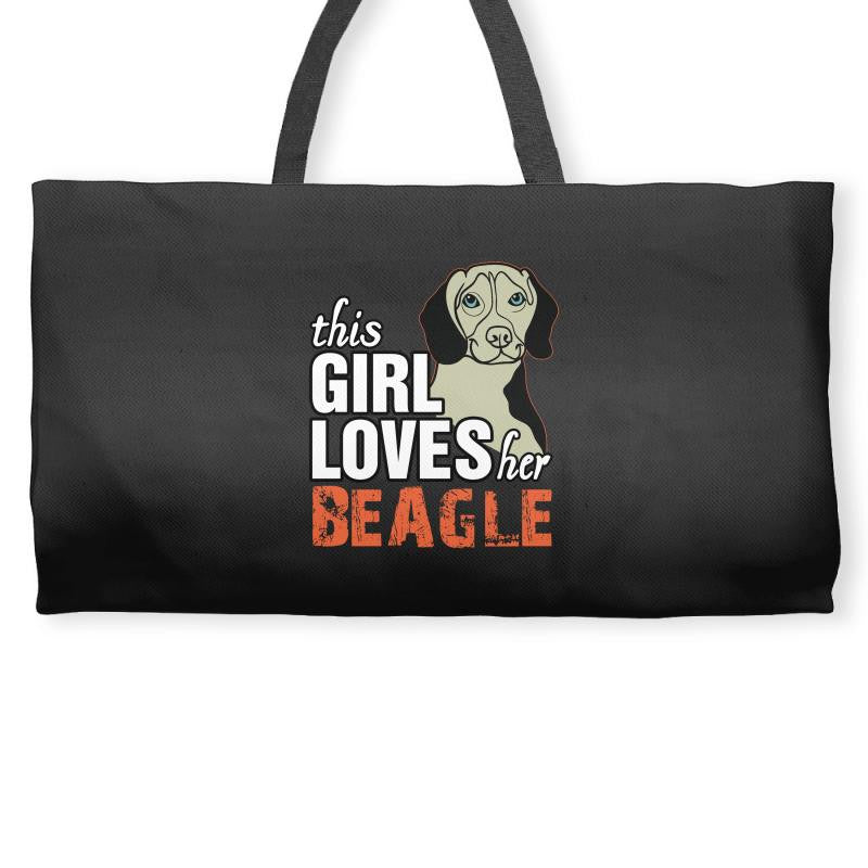 This Girl Loves Her Beagle Weekender Totes