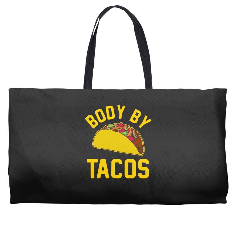 body by tacos funny Weekender Totes