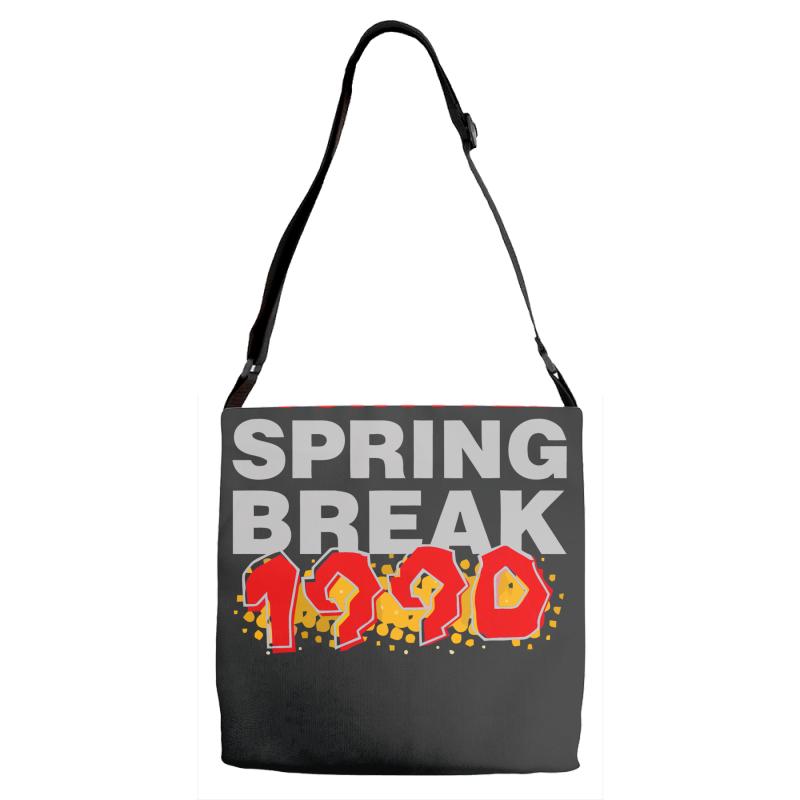 i survived spring break 1990 Adjustable Strap Totes