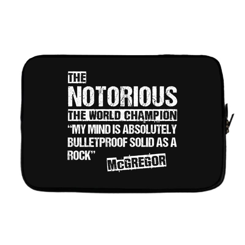 The Notorious, Undisputed World Champion Laptop cover