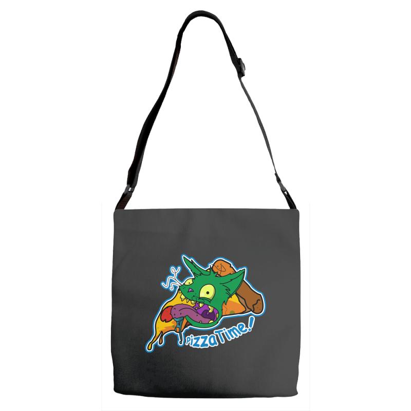 pizza time! Adjustable Strap Totes