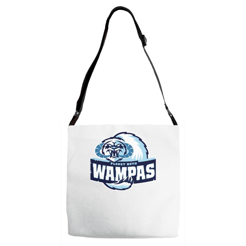 planet hoth wampas Adjustable Strap Totes