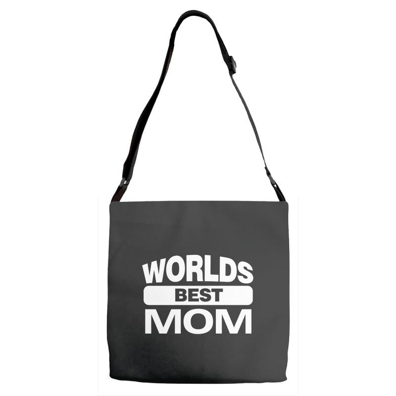 World's Best Mom Ever Adjustable Strap Totes