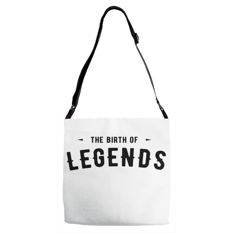 Life Begins at Forty 1978 the Birth of Legends Adjustable Strap Totes