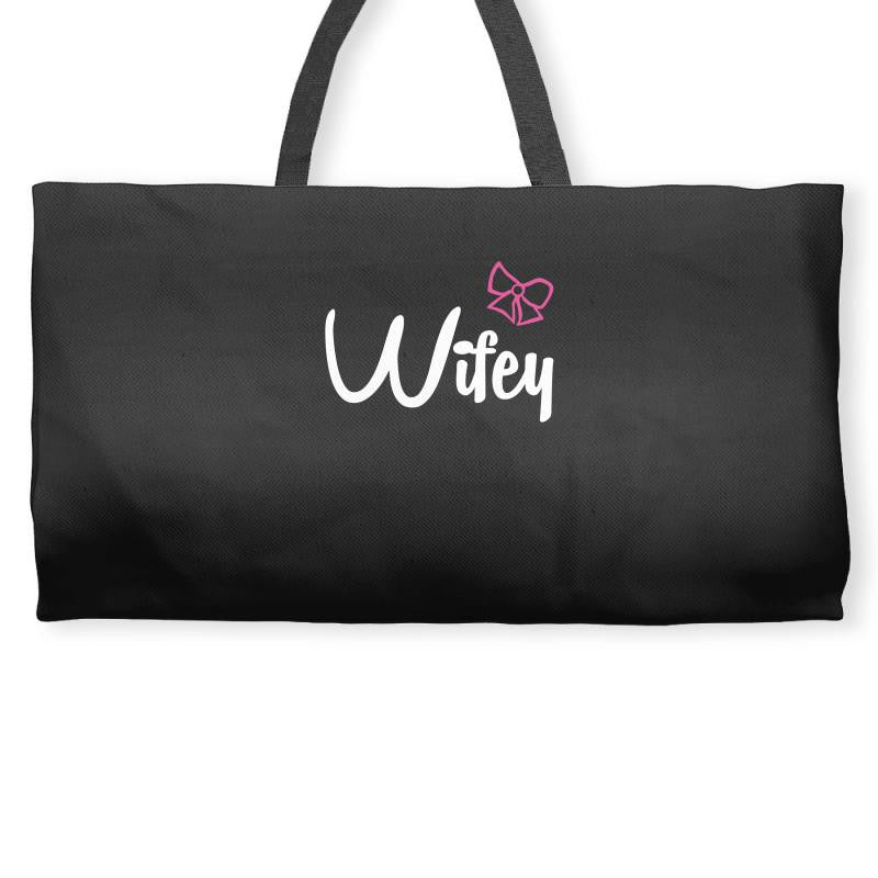 Wifey white Weekender Totes