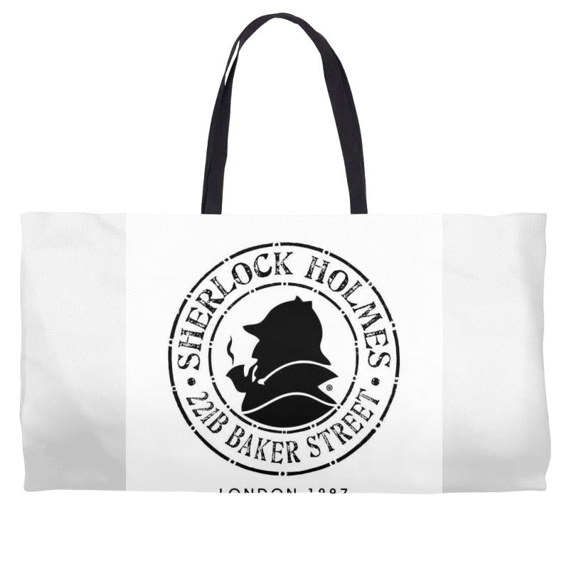 sherlock holmes Weekender Totes