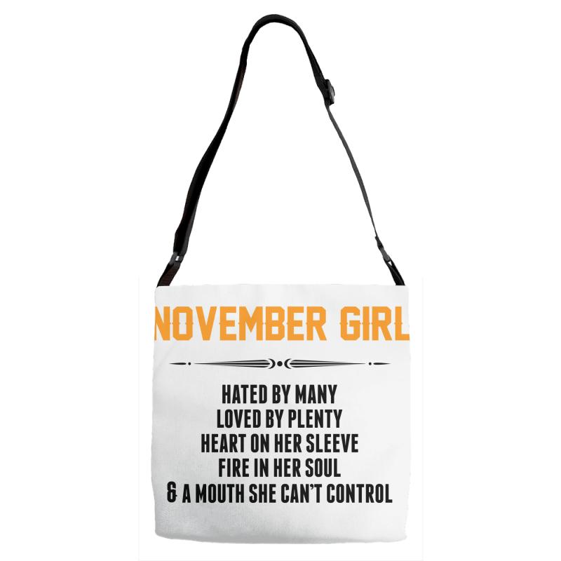 November Girl Hated By Many Adjustable Strap Totes