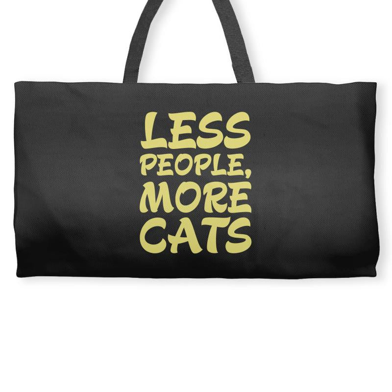 Less People More Cats Weekender Totes