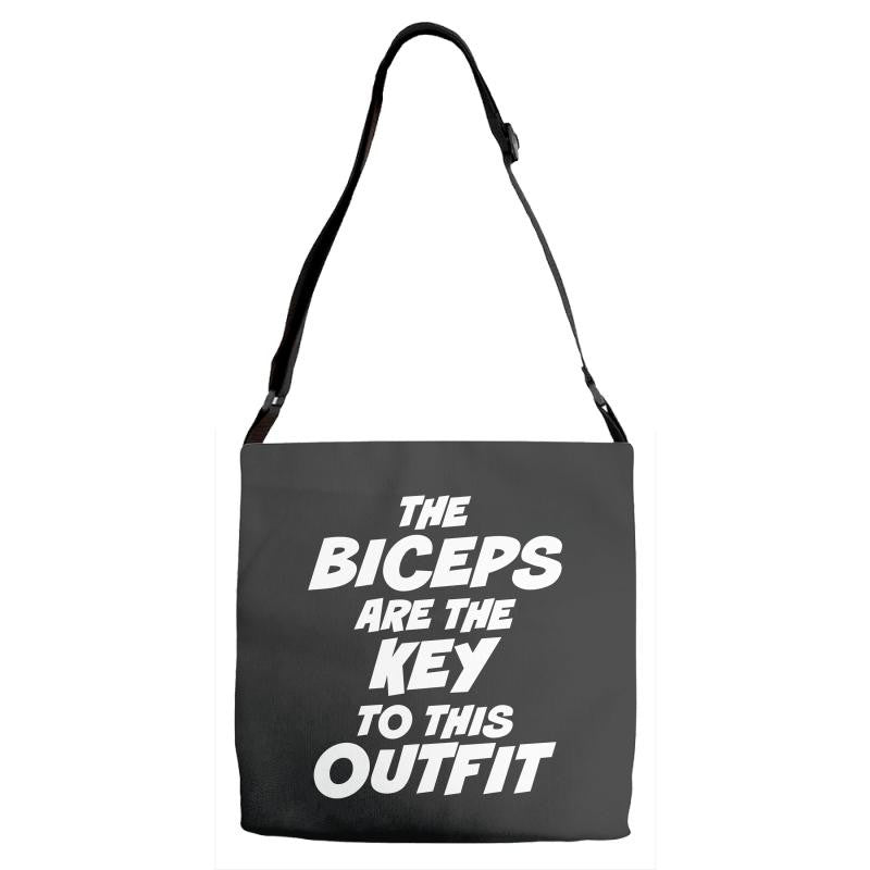 The Biceps Are The Key To This Outfit Adjustable Strap Totes