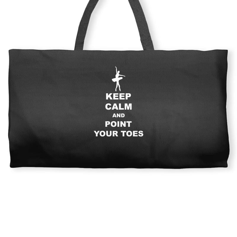 Keep Calm and Point Your Toes Weekender Totes