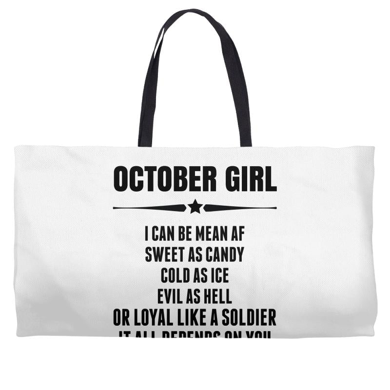 Super October Girl Weekender Totes