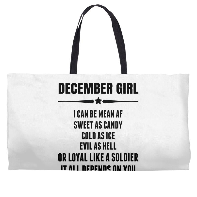 Super December Girl Weekender Totes