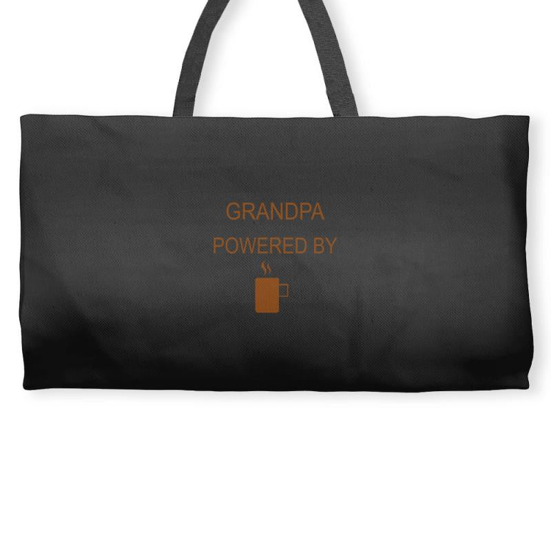 Grandpa Powered by coffee Weekender Totes