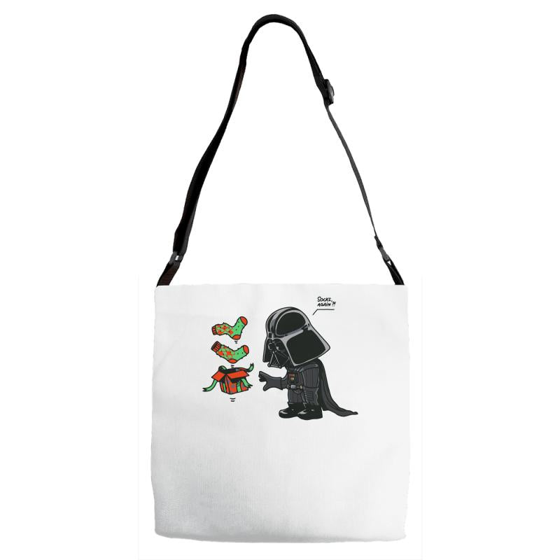 darth socks Adjustable Strap Totes