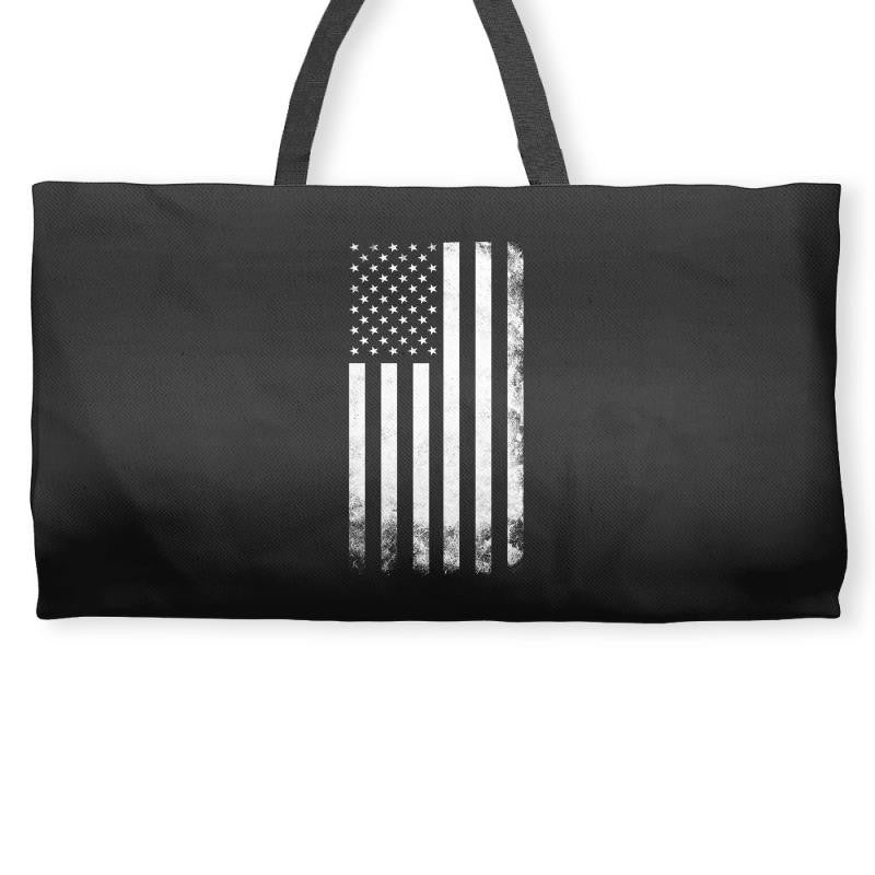 Vintage Usa Flag Weekender Totes