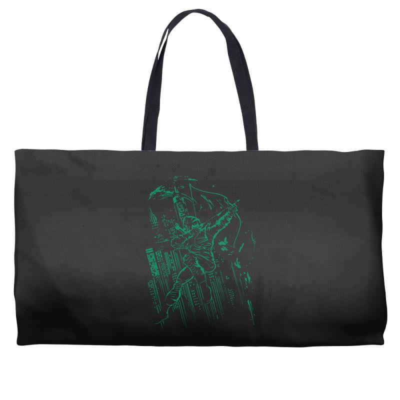 green vigilance Weekender Totes