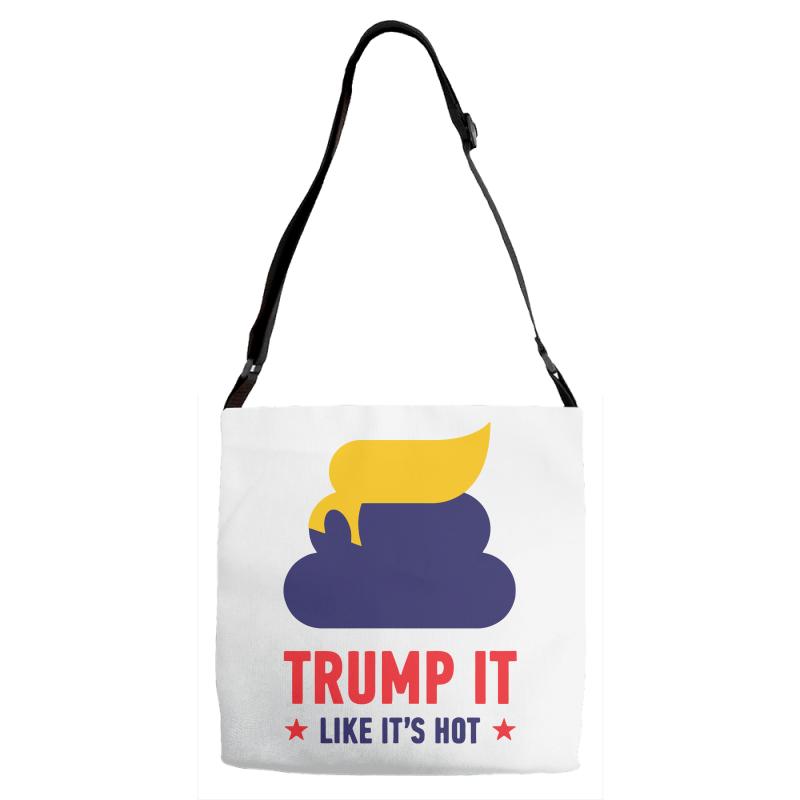 trump it like its hot Adjustable Strap Totes