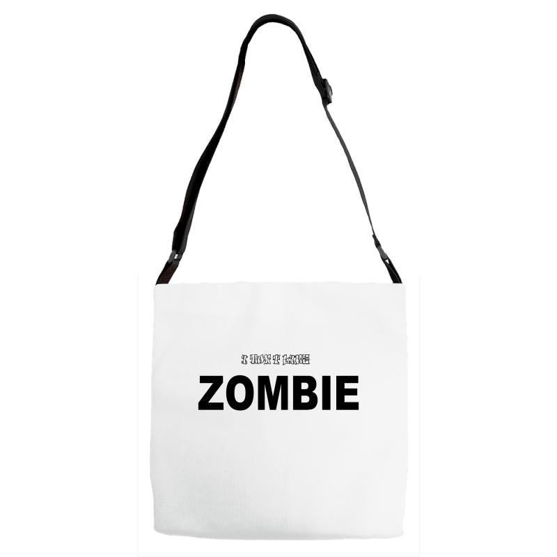 i don't like zombie Adjustable Strap Totes