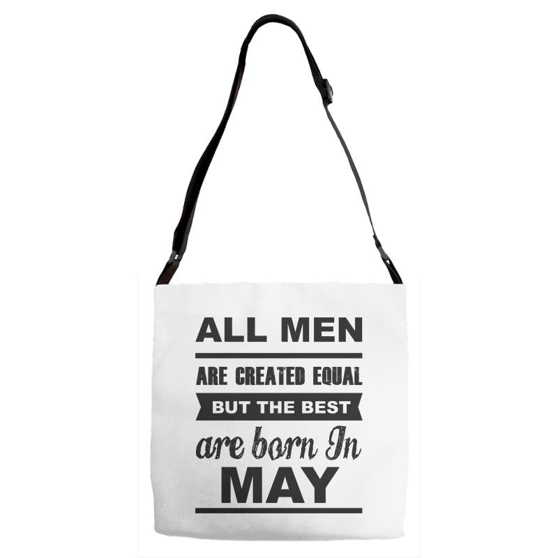 all men are created equal may Adjustable Strap Totes