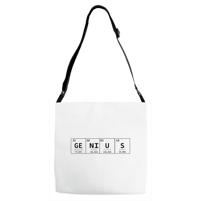 periodic table genius Adjustable Strap Totes